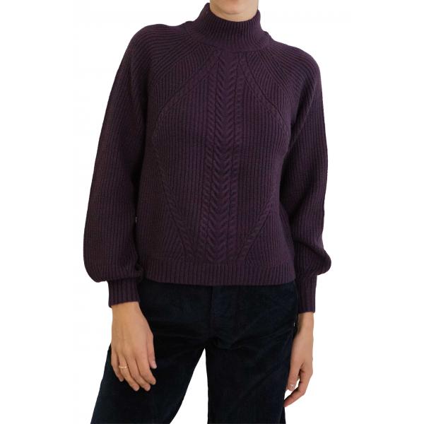 Maglione intrecciato tinta unita  Only